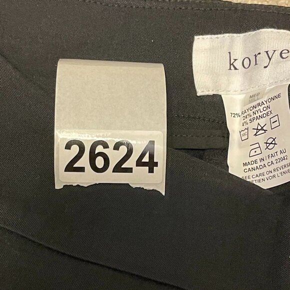 Black Womens Mid-Rise Dress Shorts M Korye Rayon/Nylon/Spandex Blend Stylish & C - Picture 2 of 8